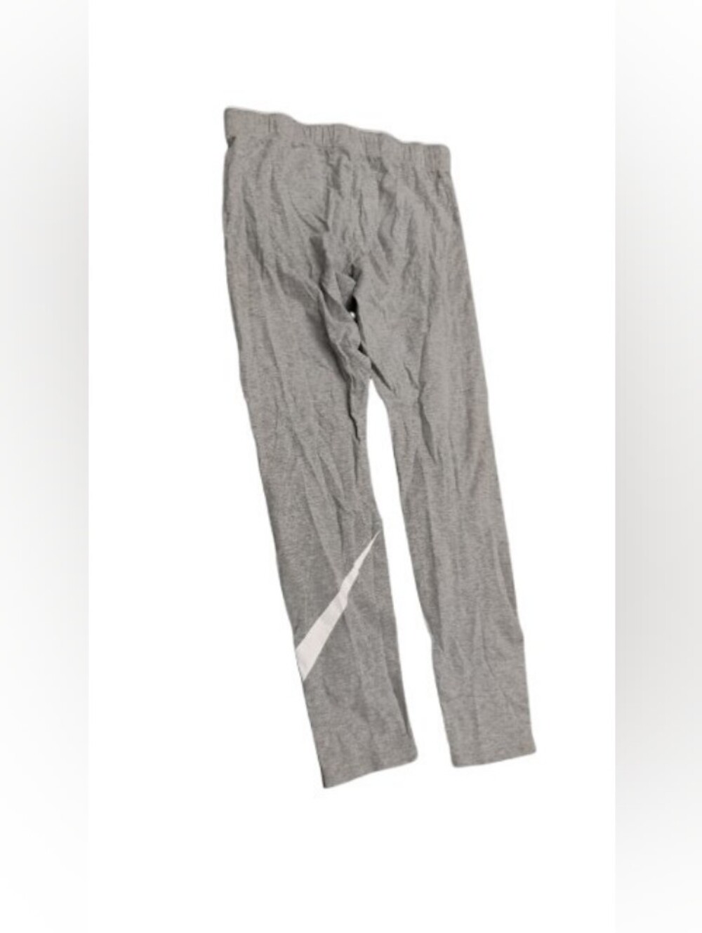 Nike Women's Gray Large Swoosh Logo Leggings Tights Sz M - Picture 2 of 6